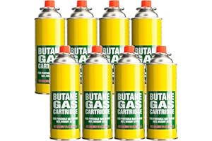 VIVO TECHNOLOGIES 8×Universal Butane Gas Can Bottle Canister BBQ Portable Stove Cookers Cooker Grill Weed Burner Blow Torch