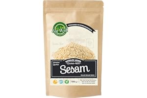 ‎EAT WELL PREMIUM FOODS Eat Well Sesam Samen - 1 kg Packung | Samen Set zum Kochen und Backen | Samen Gewürzmischung | Pflanzen Samen | 100% Natürlich und Vegan | Sesam im Wiederverschließbarem Aromabeutel