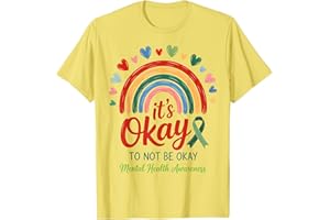 WHIMSICAL MENTAL HEALTH OUTFIT 2025 MEN WOMEN KIDS Yellow It's Okay to Not Be Okay Mental Health Awareness Day T-Shirt