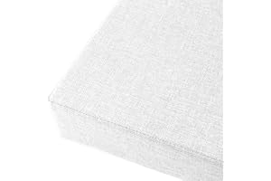 Xpnit Coussin de banc épais 2/3 places - 45/80/100 cm, pour intérieur ou extérieur (60 x 30 x 5 cm, blanc), 60x30x5cm