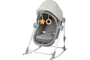 BEBE CONFORT Bebeconfort Calys Bujaczek, Bujaczek dla niemowlęcia 3 w 1, Leżaczek dla niemowląt, Od urodzenia do około 9 miesięcy, Warm Grey (Szary)