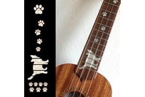 Inlaystickers Sticker Griffbrett Position Marker für Sopran Ukulelen - Cat Foot Print/Cat Paws -, UKF-257CP-S