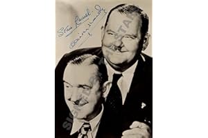 SIGNED BY THE STARS STUNNING QUALITY LAUREL & HARDY NEW (1) SIGNED/AUTOGRAPHED PHOTO PRINT.