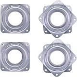 Cuscinetto Girevole Lazy Susan In Metallo Quadrato 6 Pollici – Acciaio Zincato Resistente Alla Ruggine – Per Mobili, Fioriere, TV - 3