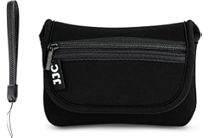 JJC Neoprenowe kompaktowe etui na aparat z paskiem na nadgarstek do Sony RX100 IV V VA VI VII Z-V1 do Ricoh GR IIIx II do Canon G7X Mark III II do Olympus TG-5 TG-4 TG-3 Fuji XF10