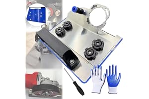 StyBtt Soporte Amoladora, Angle Grinder Stand for Tile 45° Chamfer Cutting, Angle Grinder Chamfer Bracket Tipo 100, Angle Grinder Stand con Destornillador y Guantes de Trabajo (Estándar)