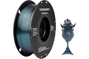 ‎TINMORRY PETG Filament 1.75mm, TINMORRY Verbessert PETG-Eco 3D-Druckmaterialien, Kompatibel mit Bambu FDM 3D Drucker, 1 KG 1 Spule, Chameleon Blue/Purple