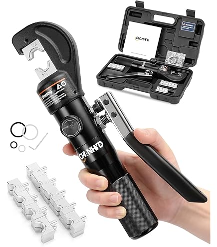 Muzata Upgraded Custom Cable Railing Crimping Tool, Hydraulic