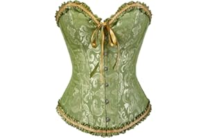 Grebrafan Corset Ballet Clasico Brocado Corsé Tallas Grandes