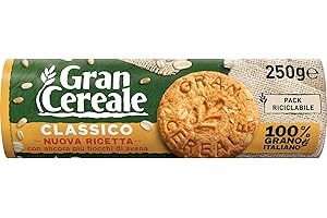 Gran Cereale Biscotti Gran Cereale Classico, Ricchi di Fibra e Fosforo - 250 gr