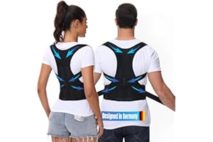 GERADIX Haltungskorrektur Damen Herren Rückenstützgürtel Haltung Korrektur Gurt Back Posture Corrector Verstelbare Haltungstrainer Rückengurt für Schulter Nacken (S/M)