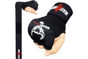 BEAST RAGE Boxing Hand Wraps Men Women Padded Punch Bag Gel Inner Gloves Knuckle Bandages Quick Long Support Straps Training Sparring