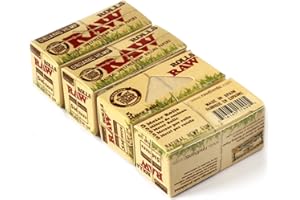 RAW 18397 Lot de 4 rouleaux de papier chanvre bio 5 m