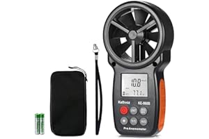 Digitaler Windmesser Windmessgerät, Kethvoz Hand Anemometer Sensor mit Windchill-Indikator Messen Wind Speed Windtemperatur ℃/℉, Windgeschwindigkeits messer für Lüftungsanlage/Boot Segeln/Klettern