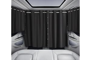 ‎ZATOOTO ZATOOTO Auto Vorhang Innen Verdunkelung Camping 3er Set, Sichtschutz Auto Trennvorhang Sonnenschutz Autofenster, Camper Vorhänge für Reise Im Auto Schlafen, Groß 180 * 126cm
