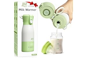 Scaldabiberon Portatile, JDZ Scalda Biberon Neonato Portatile 16000 mAh, Scaldabiberon Portatile Senza Fili 500ml, Scalda Biberon Neonato, Regalo Mamma - Auto, Campeggio e Viaggi