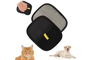 Kaempe 2 Stück Fellmagnet,Fingerlose Tierhaarentferner Handschuh für Reinigung von Pet Hair und die Fellpflege, Kleidung Sofa Remover,Haustierhaar-entferner Glattes Gesundes Katzen und Hundefell