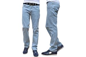 IQONEQ Mens Stretch Slim Fit Classic Basic Denim Slimfit Jeans Black All UK Waist and Leg Size