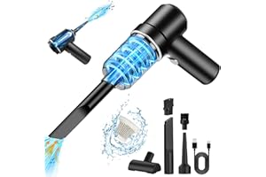 ZABATOCO Handstaubsauger Kabellos Mini-Autostaubsauger, 6000PA 2 in 1 Staubsauger & GebläseAkku Handstaubsauger,120W Leistungsstark Handstaubsauger für Auto, Haus, Küche, Tierhaare, Nass-/Trockengebrauch