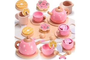 Geebiiny Dinette Enfant Tea Party Jeux de Rôle Jouet Fille Accessoires Cuisine Enfant Jouets à Dessert Jouet de Cuisine Faisant Semblant pour Filles - Licorne Fille