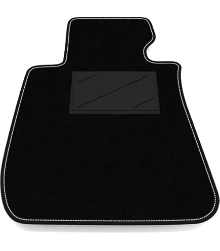 MTM PRO-4904 Alfombrillas Para Fiat 500X 2015 , A Medida En Terciopelo De Nylon, Bordes De Similcuero Y Pespunte Dobles Cromada