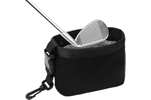 APOMOONS Golf Club Scrub Bag Cleaner Pouch Golf Ball Cleaning Bag Washer Pocket Wipe Cleaning Detachable Club Scrub For Women And Men