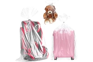 EAEVKPI 10 pezzi Sacchetti in plastica trasparente grandi,101 x 152 cm, giganti per riporre polvere, bagagli, valigie, mobili, consolatore, sedia, bicicletta per sacchetti trasparenti per confezioni e molto a