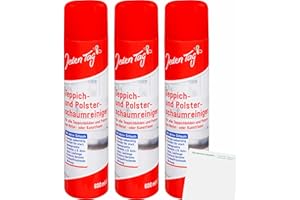 usy Lot de 3 nettoyants en mousse pour tapis et tissus d'ameublement (3 x 600 ml) + bloc usy