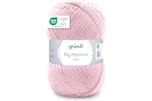Gründl Big Mamma uni (hilo para calcetar y ganchillo con carácter de lana de 100% poliacrílico, 400 g / 1040 m, tamaño de aguja: 3,5-4,5, 1 × 400 g), pink