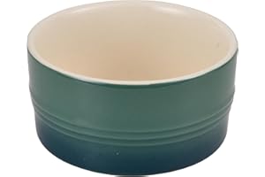 BERGNER E Xcalibur - Set of 2 Ramequin de Gres Antiadherent Green - 250 ML - Made in GRES - Very Durable Classic Cuenca - Suitable for Dishwasher and Oven