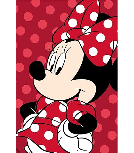 Sunny Side Up Disney Minnie Mouse Plush Travel Throw Blanket - Measures 40 X 50 Inches - Super Soft & Cozy Rainbow Travel Accessories
