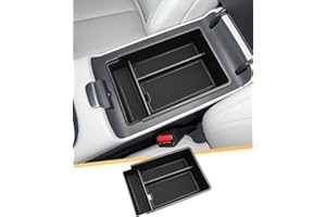 LFOTPP Compatible with Xpeng G6 EV 2024 2025 2026 Centre Console Storage Box, Centre Armrest Glove Box Organiser Tray with Non-Slip Mat, for Xpeng G6 EV Accessories (Black)