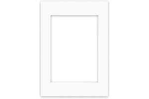 nielsen Conservation Passepartout Cartone 1,5 mm | Formato Esterno 42x59,4 cm (DIN A2) per Formato Immagine 29,7x42 cm (DIN A3) | Bianco Puro (Bianco Chiaro) | Superficie Liscia