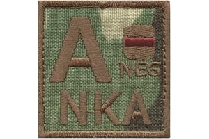 2AFTER1 Multicam ANEG A- NKA Blood Type IFAK No Known Allergies Morale Tactical Army Hook Patch