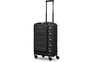 Smartbox Hartschalen Kabinen-Koffer mit Laptopfach | Kleiner Trolley 36 x 22 x 55 cm & Frontöffnung | aus hochwertigem Polypropylen | 4 Doppelrollen & TSA-Schloss | leichte 2,9 kg (Edition 01)
