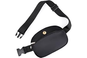 TINYAT Bum Bag for Women Waterproof Belt Bag Leather Waist Pack with Adjustable Strap Crossbody Fanny Pack for Travel Sports