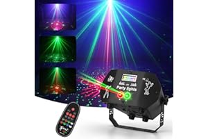 Nigecue Discolicht Partylicht mit Fernbedienung, Musikgesteuert Disco Licht mit Stroboskop, Sprachsteuerte LED DJ Party Lampe Discokugel mit 2M USB Kabel für Halloween Weihnachten Klub Feiertage