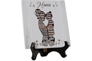‎VETBUOSA Vetbuosa Muttertagsgeschenke für Mama - Plakette aus Acryl, Mama Geschenk, Geschenk für Mama, Geschenk Mama, Mama Geburtstagsgeschenk, Beste Mama, Muttergeschenke von der Tochter
