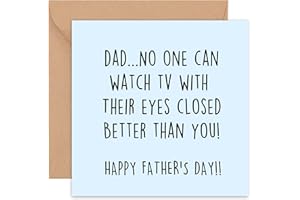 FELBRIDGE STUDIO Fathers Day Card - Funny - Gifts From Daughter - Father's Father s Cards - Stepdad Stepfather Pop Husband - From Son Daughter Both Of Us - Gifts Gift Cute Humour - 14cm