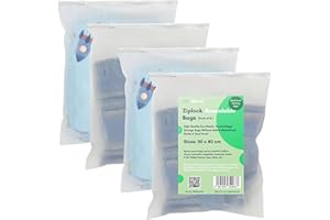 MARRIE Moth Free Store & Protect Clothes Bags Ziplock Bags for Storage Hospital Maternity School Trips Wardrobe Waterproof Camping Travel Holidays Organiser Odour Free Reusable Eco Friendly… ((50 x 40) cm)