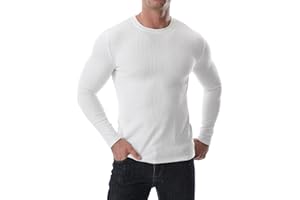 Zetieny Jersey Hombre Invierno Suéter de Punto Pullover de Manga Larga con Cuello Redondo Casual Camisas Basic Tops