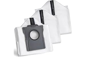 CHIKIXSON Reutilizables Bolsas Repuesto para Dreame X40 Ultra/X50 Ultra/L40 Ultra/L10s Ultra Gen2/L10s Pro Ultra/L20 Ultra/L50 Aspiradora, Accesorios Bolsas para Mova V50/P10/P50/E30 con cremallera (3 Piezas)