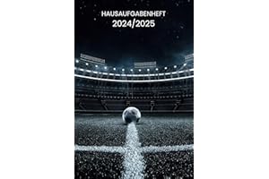 Hausaufgabenheft 2024/2025 fußball: MIT DATUM 05 AUGUST 2024 - 31 JULI 2025 | FÜR GYMNASIUM GRUNDSCHULE TEENAGER MÄDCHEN JUNGEN