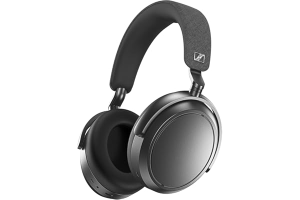 Sennheiser MOMENTUM 4 Casque Sans Fil à Réduction de Bruit, Casque Bluetooth pour Appels d une Clarté Cristalline avec ANC Adaptatif, Casque Over Ear, 60 Heures d Autonomie, Design Pliable, Noir