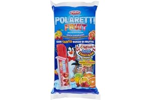 Dolfin - Polaretti Fruit, Ghiaccioli Pronti da Congelare, Senza Glutine e Conservanti, ai Gusti di Frutta - 8 confezioni da 400 ml [3200 ml]