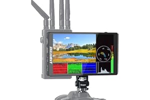ANDYCINE C7 Lite 7 ”Touch Kamera Feldmonitor mit F550-Akku und Ladegerät, F970-Einbausatz 1920X1200 IPS-Kameramonitor für Externe Stromversorgung 4K HDMI 8,4 V DC-Ausgang 5 V Typ-C-Eingang