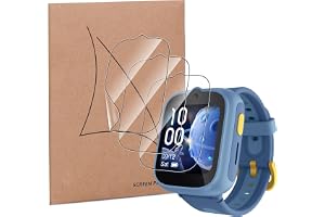 MEMELOKA TCL Family Watch MT48 Film, 3 stycken HD Reptålig Flexibel TPU Skyddsfilm, Känslig och Bubbelfri med Justeringsram