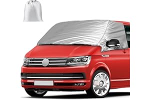 Opaltool Silver External Thermal Windscreen Cover for VW Transporter T6, Luxury Front Windshield Protect, Thermal Windscreen for Campervan Van