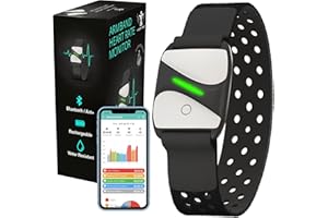Vortec Bluetooth Heart Rate Monitor Armband | ANT Heart Rate Monitor | Arm band Heart Rate Monitor| Wrist heart rate monitor peloton compatible with iFit Polar Strava Wahoo Garmin > 200 Apps