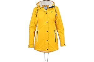 MADSea Women's Raincoat Friesennerz with Teddy Fleece, Warm, Lined Rain Jacket, Waterproof